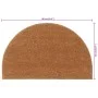 Halbrunde Fußmatte aus natürlicher Kokosfaser, 50 x 80 cm von , Fußmatten - Ref: Foro24-155601, Preis: 37,45 €, Rabatt: %