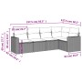 Set Gartensofas mit Kissen 5 Stück synthetisches Rattangrau von , Gartensets - Ref: Foro24-3218920, Preis: 316,64 €, Rabatt: %