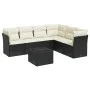 7-piece garden dining set with black synthetic rattan cushions by , Garden sets - Ref: Foro24-3217686, Price: 421,30 €, Disco...