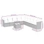 Set Gartensofas mit beigen Kissen 10 Stück synthetisches Rattan von , Gartensets - Ref: Foro24-3217788, Preis: 644,97 €, Raba...