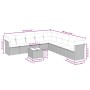 Set Gartensofas mit beigen Kissen 10 Stück synthetisches Rattan von , Gartensets - Ref: Foro24-3217788, Preis: 623,05 €, Raba...