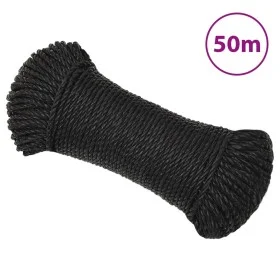 Arbeitsseil aus schwarzem Polypropylen 3 mm 50 m von , Seile und Metallschnüre - Ref: Foro24-152997, Preis: 11,91 €, Rabatt: %