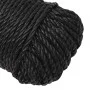 Black 3 mm 50 m polypropylene work rope by , Ropes and metal cords - Ref: Foro24-152997, Price: 11,91 €, Discount: %