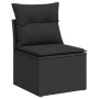 Gartensofa ohne Armlehnen mit schwarzen PE-Rattankissen von , Outdoor-Sofas - Ref: Foro24-365961, Preis: 60,02 €, Rabatt: %