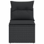 Gartensofa ohne Armlehnen mit schwarzen PE-Rattankissen von , Outdoor-Sofas - Ref: Foro24-365961, Preis: 60,02 €, Rabatt: %