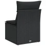 Garden sofa without armrests with black PE rattan cushions by , Outdoor sofas - Ref: Foro24-365961, Price: 59,08 €, Discount: %