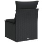 Gartensofa ohne Armlehnen mit schwarzen PE-Rattankissen von , Outdoor-Sofas - Ref: Foro24-365961, Preis: 60,02 €, Rabatt: %