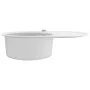 Küchenspüle aus Granit mit weißer ovaler Schüssel von vidaXL, Sinkt - Ref: Foro24-144867, Preis: 198,29 €, Rabatt: %