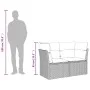 Garden sofa with 2-seater synthetic beige rattan cushions by , Outdoor sofas - Ref: Foro24-366052, Price: 162,65 €, Discount: %