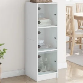 Sideboard mit weißen Glastüren 35x37x109 cm von , Sideboards - Ref: Foro24-836385, Preis: 69,55 €, Rabatt: %