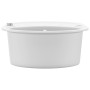 Küchenspüle aus Granit mit weißer ovaler Schüssel von vidaXL, Sinkt - Ref: Foro24-144867, Preis: 193,95 €, Rabatt: %