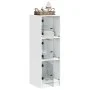 Aparador con puertas de vidrio blanco 35x37x109 cm de , Aparadores - Ref: Foro24-836385, Precio: 72,60 €, Descuento: %