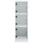 Sideboard mit weißen Glastüren 35x37x109 cm von , Sideboards - Ref: Foro24-836385, Preis: 69,55 €, Rabatt: %