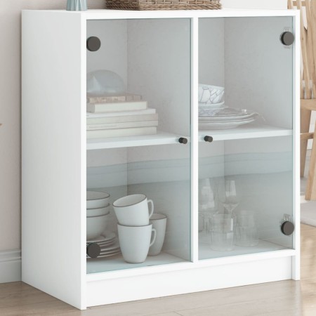 Zusatzschrank mit weißen Glastüren 68x37x75,5 cm von , Sideboards - Ref: Foro24-836420, Preis: 71,38 €, Rabatt: %
