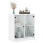 Zusatzschrank mit weißen Glastüren 68x37x75,5 cm von , Sideboards - Ref: Foro24-836420, Preis: 70,54 €, Rabatt: %
