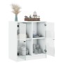 Zusatzschrank mit weißen Glastüren 68x37x75,5 cm von , Sideboards - Ref: Foro24-836420, Preis: 71,38 €, Rabatt: %