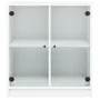 Zusatzschrank mit weißen Glastüren 68x37x75,5 cm von , Sideboards - Ref: Foro24-836420, Preis: 70,54 €, Rabatt: %