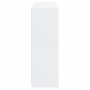 Engineered wood bookcase with black doors 136x37x109 cm by , Bookcases and shelves - Ref: Foro24-3206510, Price: 230,77 €, Di...
