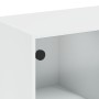Regal mit Türen Holzwerkstoff schwarz 136x37x109 cm von , Bücherregale und Regale - Ref: Foro24-3206510, Preis: 230,77 €, Rab...