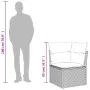 Garten-Ecksessel mit beigen Kissen aus synthetischem Rattan von , Outdoor-Sofas - Ref: Foro24-366101, Preis: 84,20 €, Rabatt: %