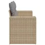 Gartensofa mit 2-Sitzer-Kissen Kunstrattan beige von , Outdoor-Sofas - Ref: Foro24-366108, Preis: 208,58 €, Rabatt: %