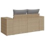 Garden sofa with 2-seater synthetic beige rattan cushions by , Outdoor sofas - Ref: Foro24-366108, Price: 184,80 €, Discount: %