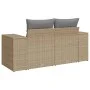 Gartensofa mit 2-Sitzer-Kissen Kunstrattan beige von , Outdoor-Sofas - Ref: Foro24-366108, Preis: 208,58 €, Rabatt: %