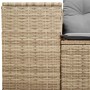 Garden sofa with 2-seater synthetic beige rattan cushions by , Outdoor sofas - Ref: Foro24-366108, Price: 184,80 €, Discount: %