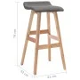 Dark Gray Fabric Kitchen Stool by vidaXL, Kitchen stools - Ref: Foro24-249574, Price: 80,13 €, Discount: %