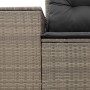 Garden sofa with cushions, 2 seats, synthetic gray rattan by , Outdoor sofas - Ref: Foro24-366143, Price: 171,65 €, Discount: %