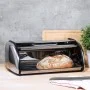 HI Silver Bread Bin 35.5x23x14.5 cm 11 L by HI, Bread bins - Ref: Foro24-429112, Price: 26,22 €, Discount: %