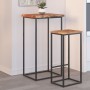 Beistelltisch aus massivem Akazienholz mit natürlicher Kante 50x40x2,5 cm von , Seitentische - Ref: Foro24-370607, Preis: 41,...
