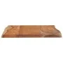 Solid acacia wood side table with natural edge, measuring 50x40x2.5 cm. by , Side tables - Ref: Foro24-370607, Price: 39,10 €...