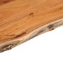 Beistelltisch aus massivem Akazienholz mit natürlicher Kante 50x40x2,5 cm von , Seitentische - Ref: Foro24-370607, Preis: 41,...