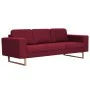 3-seater sofa in red wine-colored fabric by vidaXL, Sofas - Ref: Foro24-281394, Price: 391,87 €, Discount: %