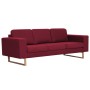 3-Sitzer-Sofa aus weinrotem Stoff von vidaXL, Sofas - Ref: Foro24-281394, Preis: 397,64 €, Rabatt: %