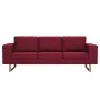 Sofá de 3 plazas de tela color vino tinto de vidaXL, Sofás - Ref: Foro24-281394, Precio: 391,81 €, Descuento: %