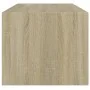 Mesa de centro con puertas de vidrio roble Sonoma 102x50x42 cm de , Mesas de centro - Ref: Foro24-836415, Precio: 77,79 €, De...