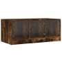 Couchtisch mit Glastüren aus geräucherter Eiche 102x50x42 cm von , Couchtisch - Ref: Foro24-836417, Preis: 78,76 €, Rabatt: %