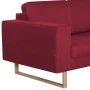 3-seater sofa in red wine-colored fabric by vidaXL, Sofas - Ref: Foro24-281394, Price: 391,87 €, Discount: %