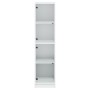 Sideboard with white glass doors 35x37x142 cm by , Sideboards - Ref: Foro24-836434, Price: 101,04 €, Discount: %