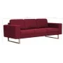 3-seater sofa in red wine-colored fabric by vidaXL, Sofas - Ref: Foro24-281394, Price: 391,87 €, Discount: %