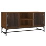 TV-Möbel mit Glastüren aus brauner Eiche 102x37x50 cm von , TV-Möbel - Ref: Foro24-836538, Preis: 55,50 €, Rabatt: %