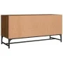 TV stand with brown oak glass doors 102x37x50 cm by , TV Furniture - Ref: Foro24-836538, Price: 54,95 €, Discount: %