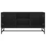 TV-Möbel mit schwarzen Glastüren 102x37x50 cm von , TV-Möbel - Ref: Foro24-836533, Preis: 66,74 €, Rabatt: %