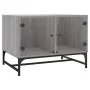 Sonoma grauer Couchtisch mit Glastüren 68,5x50x50 cm von , Couchtisch - Ref: Foro24-836544, Preis: 49,36 €, Rabatt: %