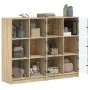Estantería con puertas madera roble Sonoma 136x37x109 cm de , Librerías y estanterías - Ref: Foro24-3206512, Precio: 222,01 €...