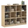 Estantería con puertas madera roble Sonoma 136x37x109 cm de , Librerías y estanterías - Ref: Foro24-3206512, Precio: 222,01 €...