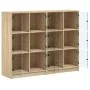 Estantería con puertas madera roble Sonoma 136x37x109 cm de , Librerías y estanterías - Ref: Foro24-3206512, Precio: 222,01 €...