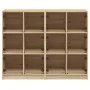 Estantería con puertas madera roble Sonoma 136x37x109 cm de , Librerías y estanterías - Ref: Foro24-3206512, Precio: 222,01 €...